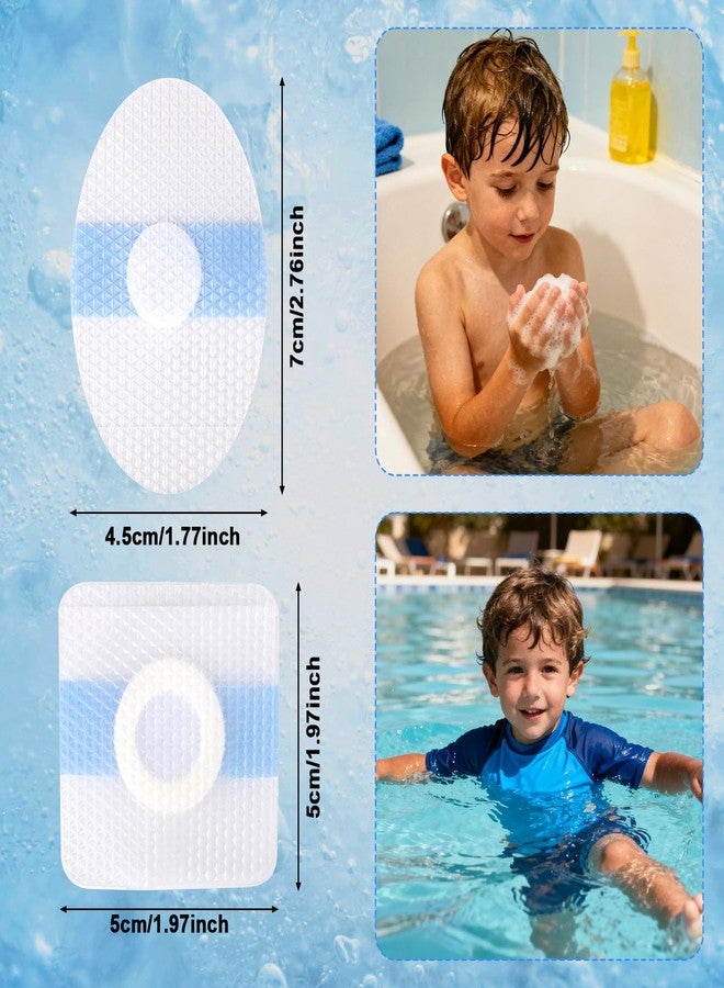 Sinbana 50pcs Baby Ear Covers & 50pcs Navel Patches, Baby Infant Toddler Kids Bathing Plug Set for Newborn Shower Swimming & Water Sports Protection - Image 2